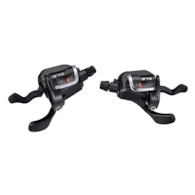 Manetki MICROSHIFT XLE, Para, 10.rzędowe(3x10), Kompatybilne z Shimano, Xpress Trigger, Optyczny Wskaźnik Przełożeń (DWZ)