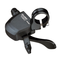 Manetka MICROSHIFT XLE, Lewa, 2.rzędowa, Kompatybilna z Shimano, Xpress Trigger, Bez Wskaźnika Przełożeń (DWZ)