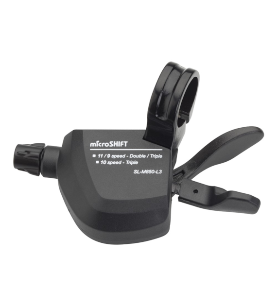 Manetka MICROSHIFT XLE, Lewa, 3.rzędowa, Kompatybilna z Shimano, Xpress Trigger, Bez Wskaźnika Przełożeń (DWZ)