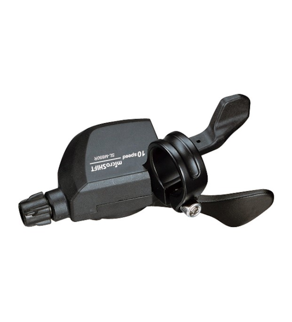Manetka MICROSHIFT XLE, Prawa, 10.rzędowa, Kompatybilna z Shimano, Xpress Trigger, Bez Wskaźnika Przełożeń (DWZ)