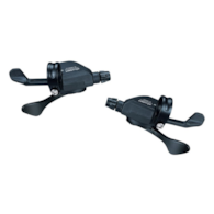 Manetki MICROSHIFT MARVO, Para, 9.rzędowe(2/3x9), Kompatybilne z Shimano, Xpress Trigger, Bez Wskaźnika Przełożeń (DWZ)
