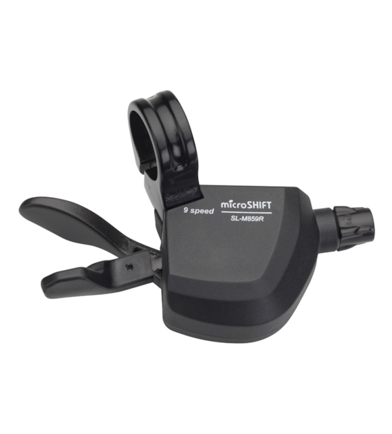Manetka MICROSHIFT MARVO, Prawa, 9.rzędowa, Kompatybilna z Shimano, Xpress Trigger, Bez Wskaźnika Przełożeń (DWZ)