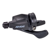 Manetka MICROSHIFT ADVENT, Prawa, 9.rzędowa, Niekompatybilna z Shimano, Trigger Pro, Bez Wskaźnika Przełożeń (NEW)