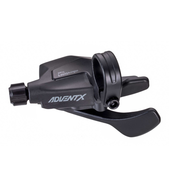 Manetka MICROSHIFT ADVENT X, Prawa, 10.rzędowa, Nie Kompatybilna z Shimano, Trigger, Bez Wskaźnika Przełożeń (DWZ)