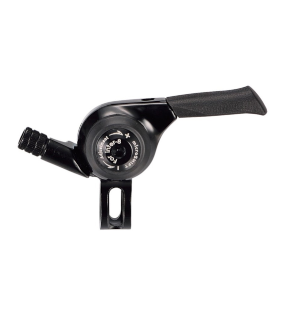 Manetka MICROSHIFT, Prawa, 8.rzędowa, Kompatybilne z Shimano, Thumb Shifter, Indeksowanie (NEW)