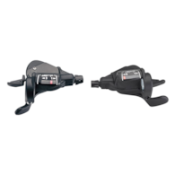 Manetki MICROSHIFT MEZZO, Para, 8.rzędowe(3x8), Kompatybilne z Shimano, Thumb Tap, Optyczny Wskaźnik Przełożeń (DWZ)