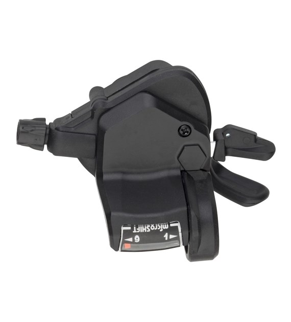 Manetka MICROSHIFT, Prawa, 9.rzędowa, Kompatybilna z Shimano, Thumb Tap, Optyczny Wskaźnik Przełożeń (NEW))