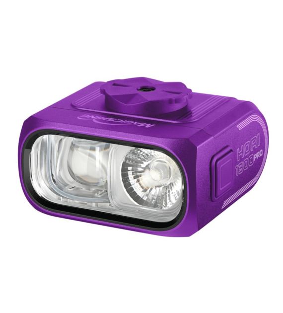 Lampka przednia MAGICSHINE HORI 1300 PRO PURPLE DUAL MOUNTED FTR, ANT+, 1300 lumenów, Z Pilotem, Bez uchwytu (NEW 2027)