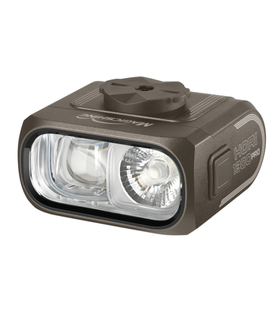 Lampka przednia MAGICSHINE HORI 1300 PRO TITANIUM DUAL MOUNTED FTR, ANT+, 1300 lumenów, Z Pilotem, Bez uchwytu (NEW 2027)