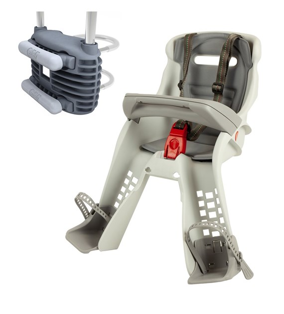 Fotelik dziecięcy OKBABY ORION przedni uniwersalne mocowanie grey grey (NEW 2026) (PREMIERA: 2026-03)