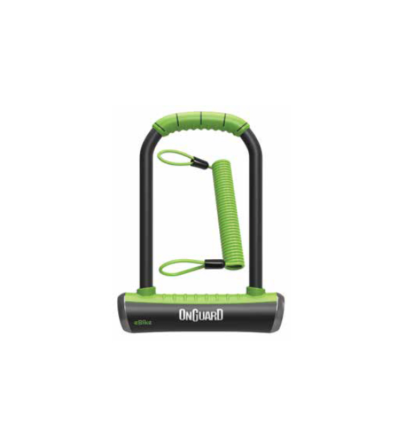 Zapięcie rowerowe e-bike ONGUARD PITBULL STD E 8003E U-LOCK - ⌀14mm, Wymiary: 115mm x 230mm, 5x Kluczy z kodem + Linka do tarczy (NEW)