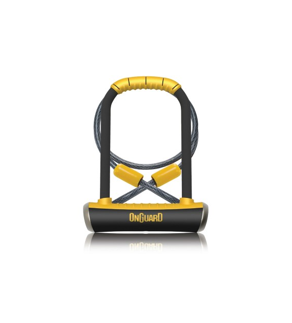 Zapięcie rowerowe ONGUARD PITBULL DT 8005 U-LOCK + CABLE - ⌀14mm, Wymiary: 115mm x 230mm, 5x Kluczy z kodem + LINKA 10mm x 120cm (NEW)