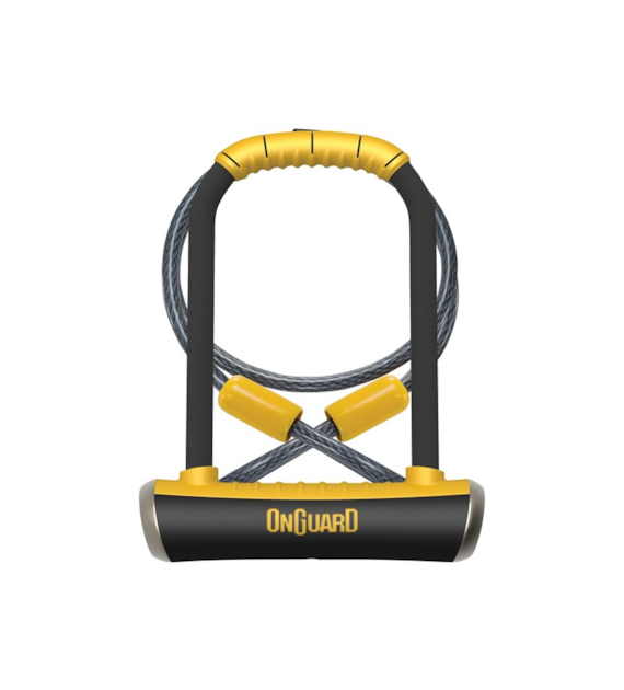 Zapięcie rowerowe ONGUARD PITBULL MINI LS DT 8007 U-LOCK + CABLE- ⌀14mm, Wymiary: 90mm x 240mm, 5x Kluczy z kodem + LINKA 10mm x 120mm (NEW)