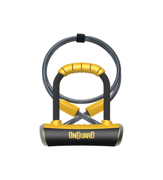 Zapięcie rowerowe ONGUARD PITBULL MINI DT 8008 U-LOCK + CABLE - ⌀14mm, Wymiary: 90mm x 140mm, 5x Kluczy z kodem + LINKA 10mm x 120cm (NEW)
