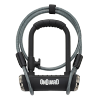 Zapięcie rowerowe ONGUARD PITBULL MINI DT X-SERIES 8008 U-LOCK - ⌀14mm, Wymiary: 90mm x 140mm, 5x Kluczy z kodem + LINKA 10mm x 120cm (NEW)