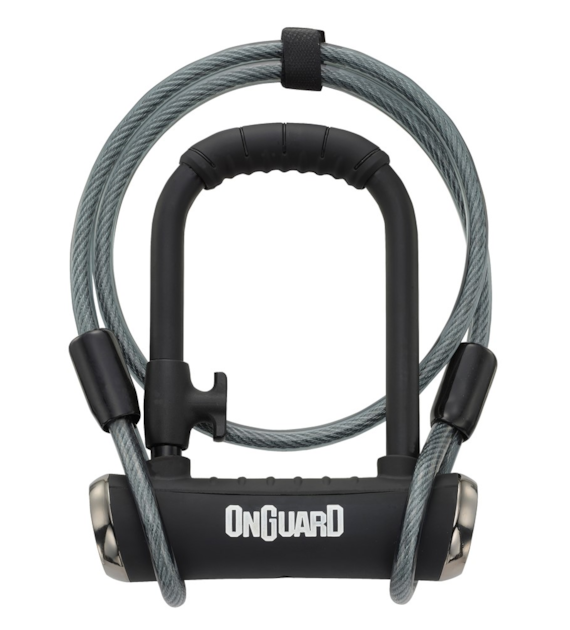 Zapięcie rowerowe ONGUARD PITBULL MINI DT X-SERIES 8008 U-LOCK - ⌀14mm, Wymiary: 90mm x 140mm, 5x Kluczy z kodem + LINKA 10mm x 120cm (NEW)