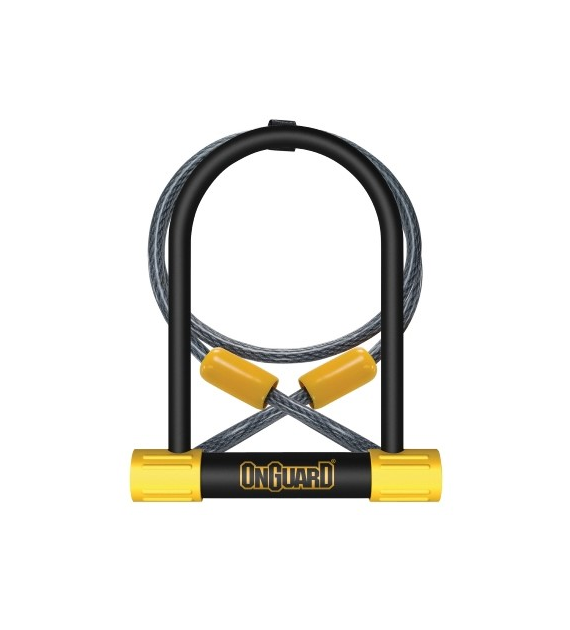 Zapięcie rowerowe ONGUARD BULLDOG DT 8012 U-LOCK + CABLE - ⌀13mm, Wymiary: 115mm x 230mm, 5x Kluczy z kodem + LINKA 10mm x 120cm (NEW)