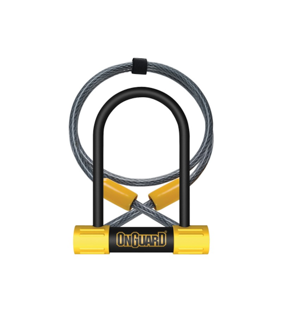 Zapięcie rowerowe ONGUARD BULLDOG MINI DT 8015 U-LOCK + CABLE - ⌀13mm, Wymiary: 90mm x 140mm, 5x Kluczy z kodem + LINKA 10mm x 120cm (NEW)