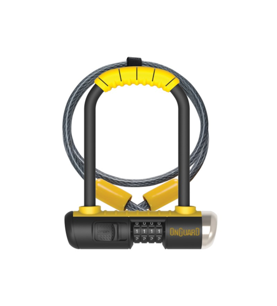 Zapięcie rowerowe ONGUARD COMBO MINI DT 8015C U-LOCK + SZYFR + LINKA - ⌀13mm, Wymiary: 90mm x 140mm + LINKA 10mm x 120cm (NEW)