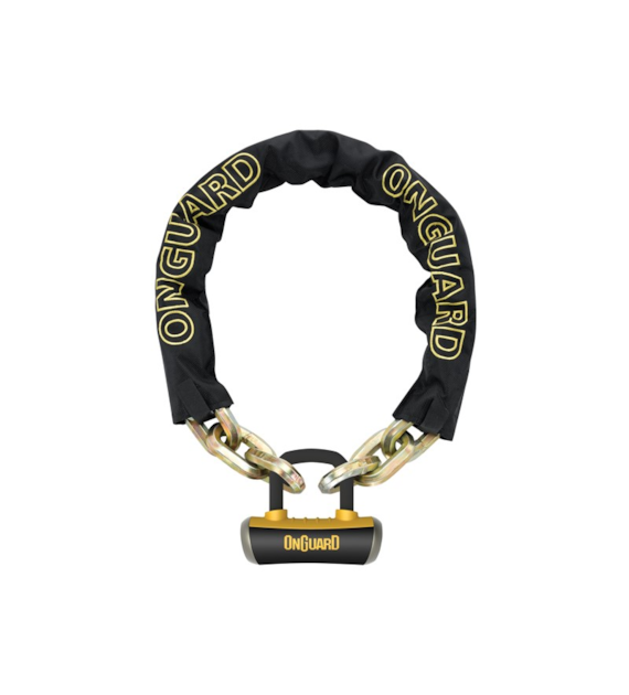 Zapięcie rowerowe ONGUARD BEAST 8016L ŁAŃCUCH + ULOCK, WYmiary: 180cm x 14mm, 5x Kluczy z kodem + U-LOCK ⌀ 16,8mm (NEW)