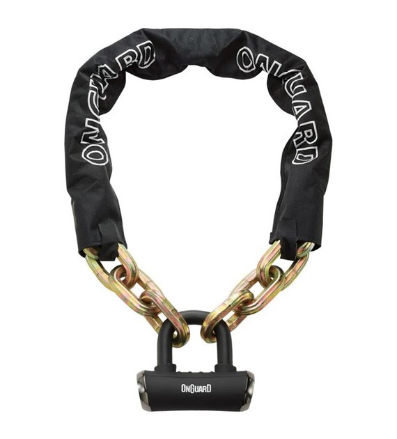 Zapięcie rowerowe ONGUARD BEAST X-SERIES 8016LX ŁAŃCUCH + ULOCK, WYmiary: 180cm x 14mm, 5x Kluczy z kodem + U-LOCK ⌀ 16,8mm (NEW)
