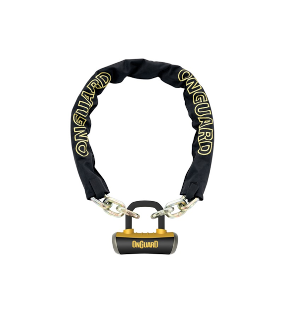 Zapięcie rowerowe ONGUARD MASTIFF 8019 ŁAŃCUCH + U-LOCK, Wymiary: 110cm x 10mm, 5x Kluczy z kodem + U-LOCK ⌀14mm (NEW)