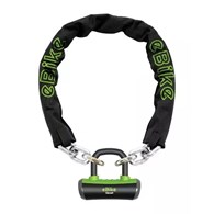 Zapięcie rowerowe do e-bike ONGUARD MASTIFF 8019EL ŁAŃCUCH + ULOCK, Wymiary: 10mm x 180cm, 5x Kluczy z kodem + U-LOCK ⌀14mm (NEW)