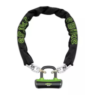 Zapięcie rowerowe do e-bike ONGUARD MASTIFF 8019EL ŁAŃCUCH + ULOCK, Wymiary: 10mm x 180cm, 5x Kluczy z kodem + U-LOCK ⌀14mm (NEW)