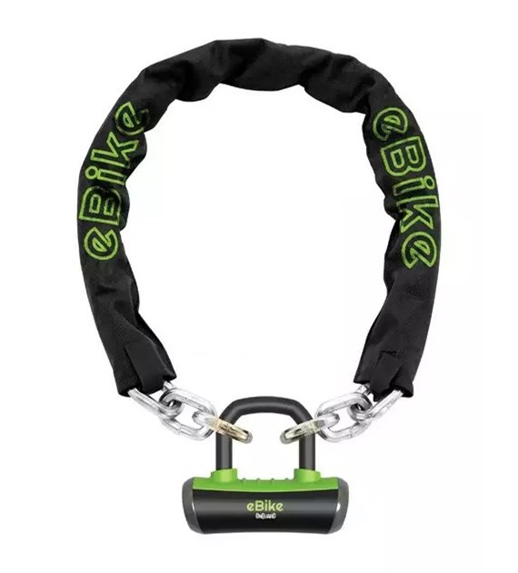 Zapięcie rowerowe do e-bike ONGUARD MASTIFF 8019EL ŁAŃCUCH + ULOCK, Wymiary: 10mm x 180cm, 5x Kluczy z kodem + U-LOCK ⌀14mm (NEW)