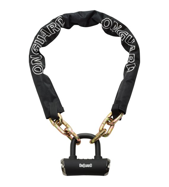 Zapięcie rowerowe ONGUARD MASTIFF X-SERIES 8019L ŁAŃCUCH + U-LOCK, Wymiary: 180cm x 10mm, 5x Kluczy z kodem + U-LOCK ⌀14mm (NEW)