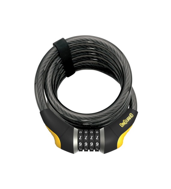 Zapięcie rowerowe ONGUARD DOBERMAN 8030 LINKA SPIRALNA + SZYFR, Wymiary: 185cm x 15mm (NEW)