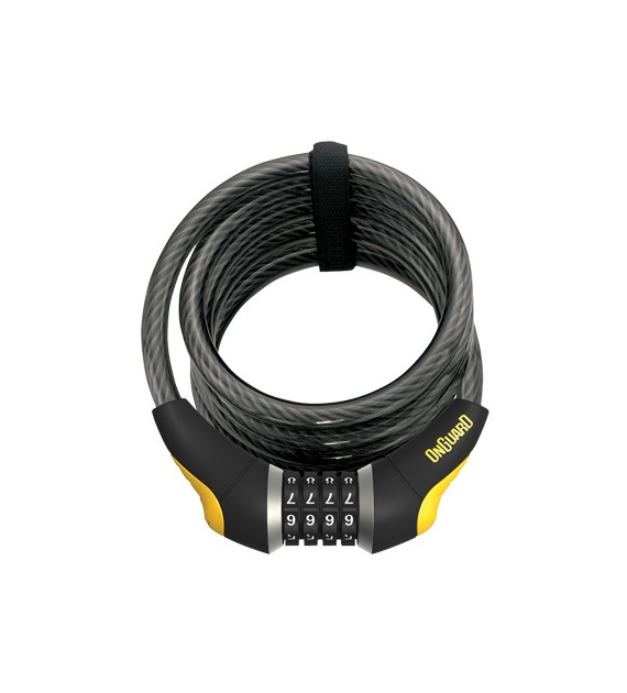 Zapięcie rowerowe ONGUARD DOBERMAN 8031 LINKA SPIRALNA + SZYFR, Wymiary: 185cm x 12mm (NEW)