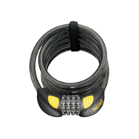 Zapięcie rowerowe ONGUARD DOBERMAN 8031GLO LINKA SPIRALNA + SZYFR, Wymiary: 185cm x 12mm, Szyfr z mikropodświetleniem (NEW)