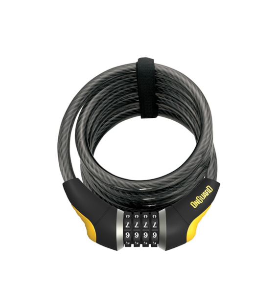 Zapięcie rowerowe ONGUARD DOBERMAN 8031L LINKA SPIRALNA + SZYFR, Wymiary: 240cm x 12mm (NEW)