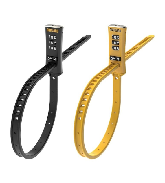 Zapięcie rowerowe ONGUARD 8078 Zip Lock Pack - 10mm 180cm - SZYFR black/yellow zestaw 2 szt (NEW)