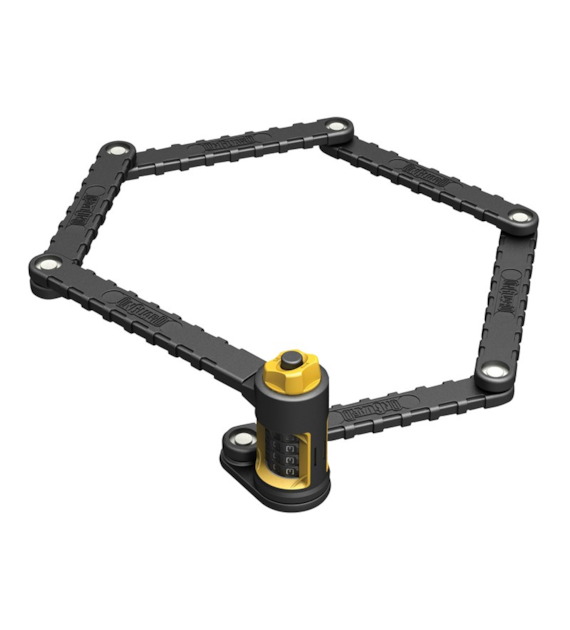 Zapięcie rowerowe składane ONGUARD LINK PLATE LOCK K9 COMBO 8115 + SZYFR, Długość: 88,5cm (NEW)