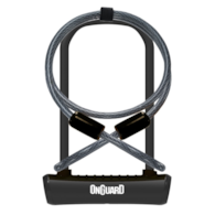 Zapięcie rowerowe ONGUARD NEON 8154BL U-LOCK + LINKA - ⌀ 11mm, Wymiary: 115mm x 230mm - uchwyt + 2x Klucze + LINKA 10mm x 120cm Czarne (NEW)