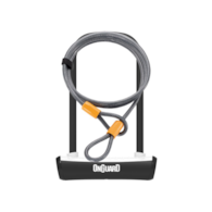 Zapięcie rowerowe ONGUARD NEON 8154WH U-LOCK + LINKA - ⌀ 11mm, Wymiary: 115mm x 230mm - uchwyt + 2x Klucze + LINKA 10mm x 120cm Białe (NEW)