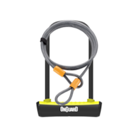 Zapięcie rowerowe ONGUARD NEON 8154YL U-LOCK + LINKA - ⌀ 11mm, Wymiary: 115mm x 230mm - uchwyt + 2x Klucze + LINKA 10mm x 120cm Żółte (NEW)