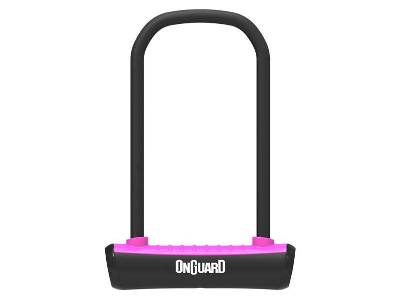 Zapięcie rowerowe ONGUARD NEON 8155PN U-LOCK MINI - 90mm 140mm - uchwyt + 2 Klucze różowe (NEW)