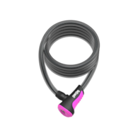 Zapięcie rowerowe ONGUARD NEON 8156PN Linka - 12mm 180cm - uchwyt + 2x Klucze Różowe (NEW)