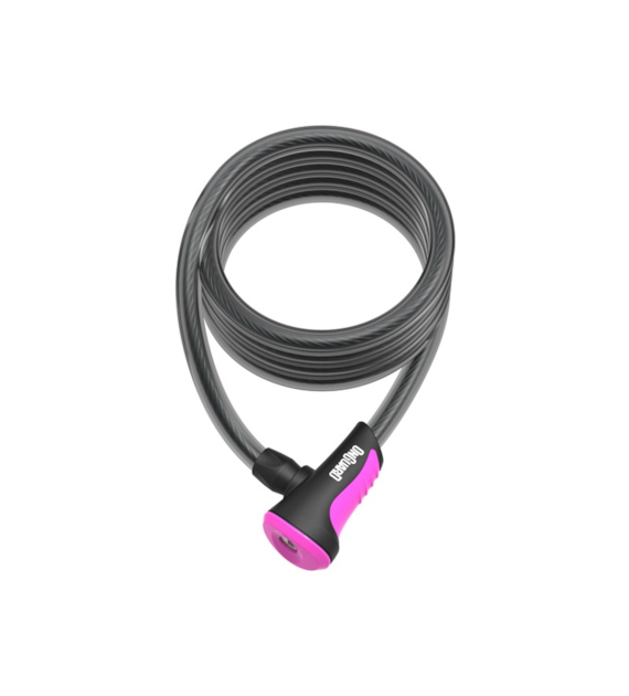 Zapięcie rowerowe ONGUARD NEON 8163PN Linka - 12mm 120cm - 2x Klucze Różowe (NEW)