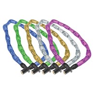 Zapięcie rowerowe ONGUARD LIGHTWEIGHT KEY CHAIN LOCK 8195 ŁAŃCUCH 60cm*4mm - 2 x Klucze z kodem mix kolorów 10szt.