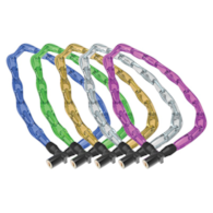 Zapięcie rowerowe ONGUARD LIGHTWEIGHT KEY CHAIN LOCK 8195 ŁAŃCUCH 60cm*4mm - 2 x Klucze z kodem mix kolorów 10szt. (NEW)