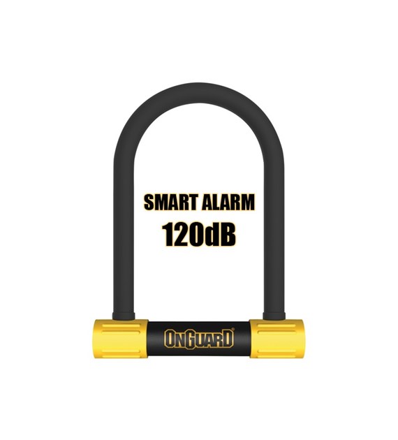 Zapięcie rowerowe ONGUARD Smart Alarm 8266 U-LOCK  - 16mm 124mm 208mm - 5 x Klucze z kodem (NEW)