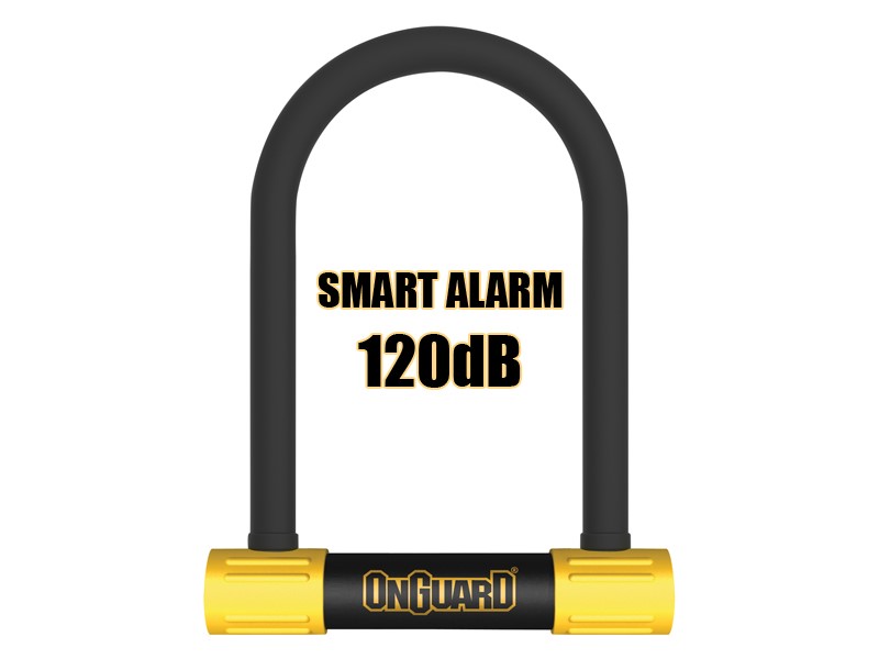 Zapięcie rowerowe ONGUARD Smart Alarm 8266 U-LOCK  - 16mm 124mm 208mm - 5 x Klucze z kodem (NEW)