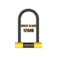 Zapięcie rowerowe ONGUARD SMART ALARM 8267 U-LOCK + ALARM, ⌀ 14mm, Wymiary: 85mm x 150mm, 5x Kluczy z kodem (NEW)