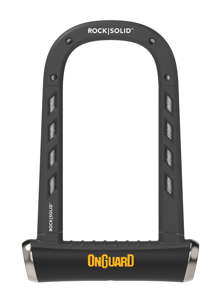 Zapięcie rowerowe ONGUARD ROCK SOLID 8590 U-LOCK - ⌀14mm, Wymiary: 90mm x 175mm, 5 x Kluczy z kodem (NEW)