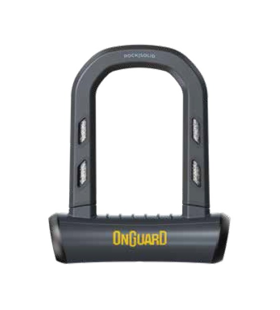Zapięcie rowerowe ONGUARD ROCK SOLID MINI 8601 U-LOCK - ⌀15mm, Wymiary: 90mm x 140mm, 5 x Kluczy z kodem (NEW)
