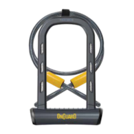 Zapięcie rowerowe ONGUARD ROCK SOLID STD DT 8604 U-LOCK + CABLE - ⌀15mm, Wymiary: 115mm x 230mm, 5 x Kluczy z kodem + LINKA 10mm x 120cm (NEW)